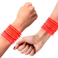 blinkee Tube of 100 Light-Up-The-Night Liberty Model, Non-Toxic Red Glow Bracelets, Perfect for Fourth of July & Fundraisers, Sa