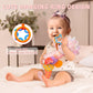 Baby Toys 0-6 Months,Infant Musical Seahorse Stuffed Animals Sensory Toys With Bright Colors,Multiple Textures,Rattles & Crinkle