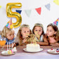 5th Birthday Decorations for Girls, Including 5th Birthday Sash and Tiara, 5 Candles and Cake Toppers, Number 5 Balloon Gold, 5t