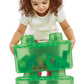 Jelly Blox Stash 'N Stack 2-In-1 Storage Case Including 30 Blocks | Toddler & Preschool Building Blocks Kids Can Squeeze & Stretch | Safety Tested & Ouch-Free | Tactile, Sensory Play Toy For Ages 2+