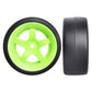 AllinRC 1/10 RC Drift Tires and Wheels 12mm Hex Hard Tyre for RC Drifting Car, Also Fit 1/12 1/14 1/16 Scale Models, Set of 4
