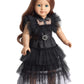 Sweet Dolly 18 Inch Doll Clothes Black Party Dress Costume for 18 Inch Dolls - Accessories Included (Doll NOT Included)