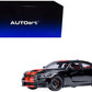 Dodge Charger SRT Hellcat Redeye Pitch Black with Red Stripes and Interior 1/18 Model Car by Autoart
