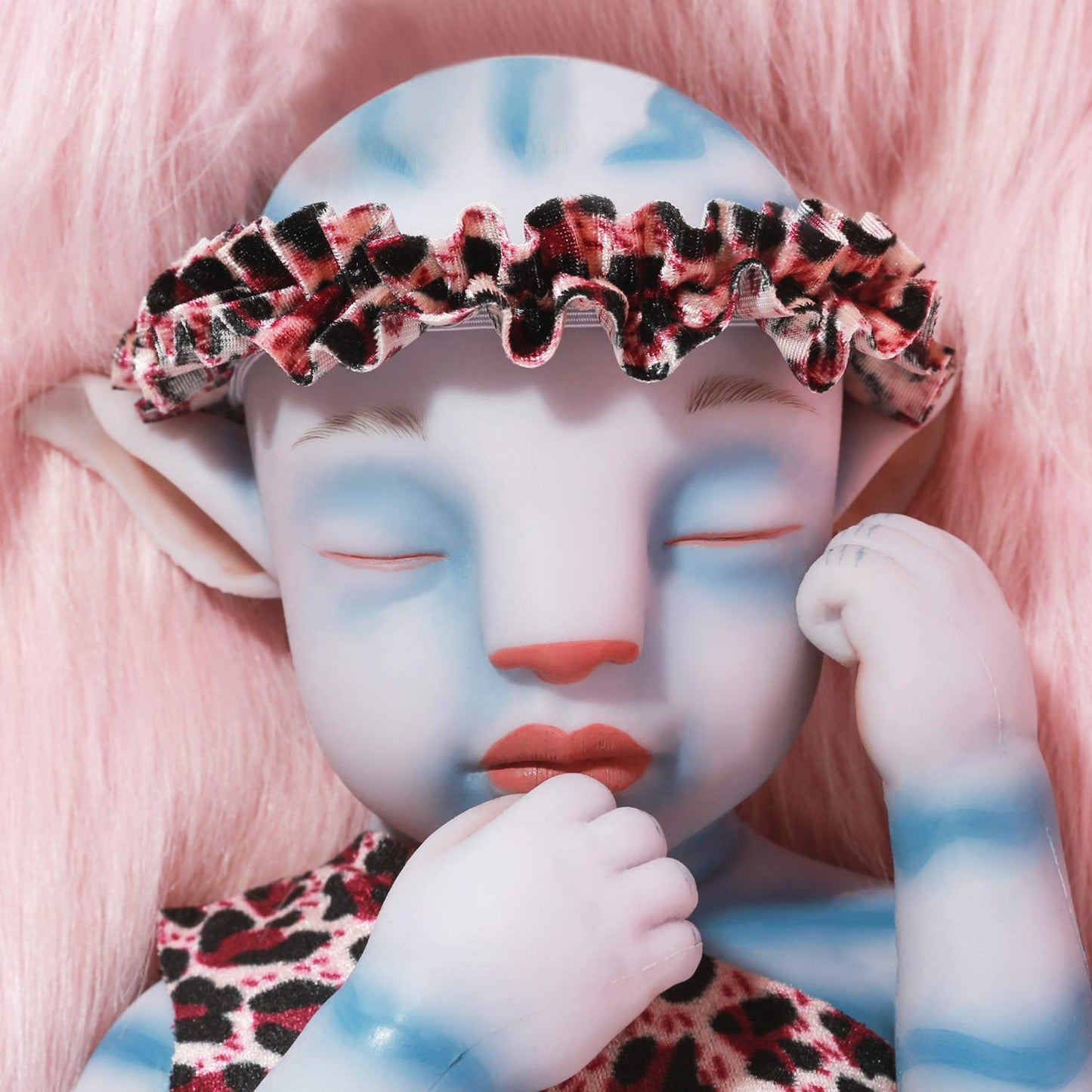 Vollence 20 Inch Avatar Sleeping Full Silicone Baby Doll,Not Vinyl Dolls,Real Reborn Baby Doll,Realistic Lifelike Silicone Baby Doll That Look Real - Girl