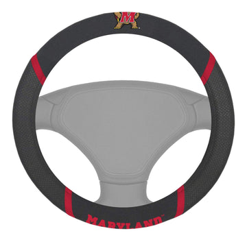 FANMATS 14909 Maryland Terrapins Embroidered Steering Wheel Cover 15 x 15