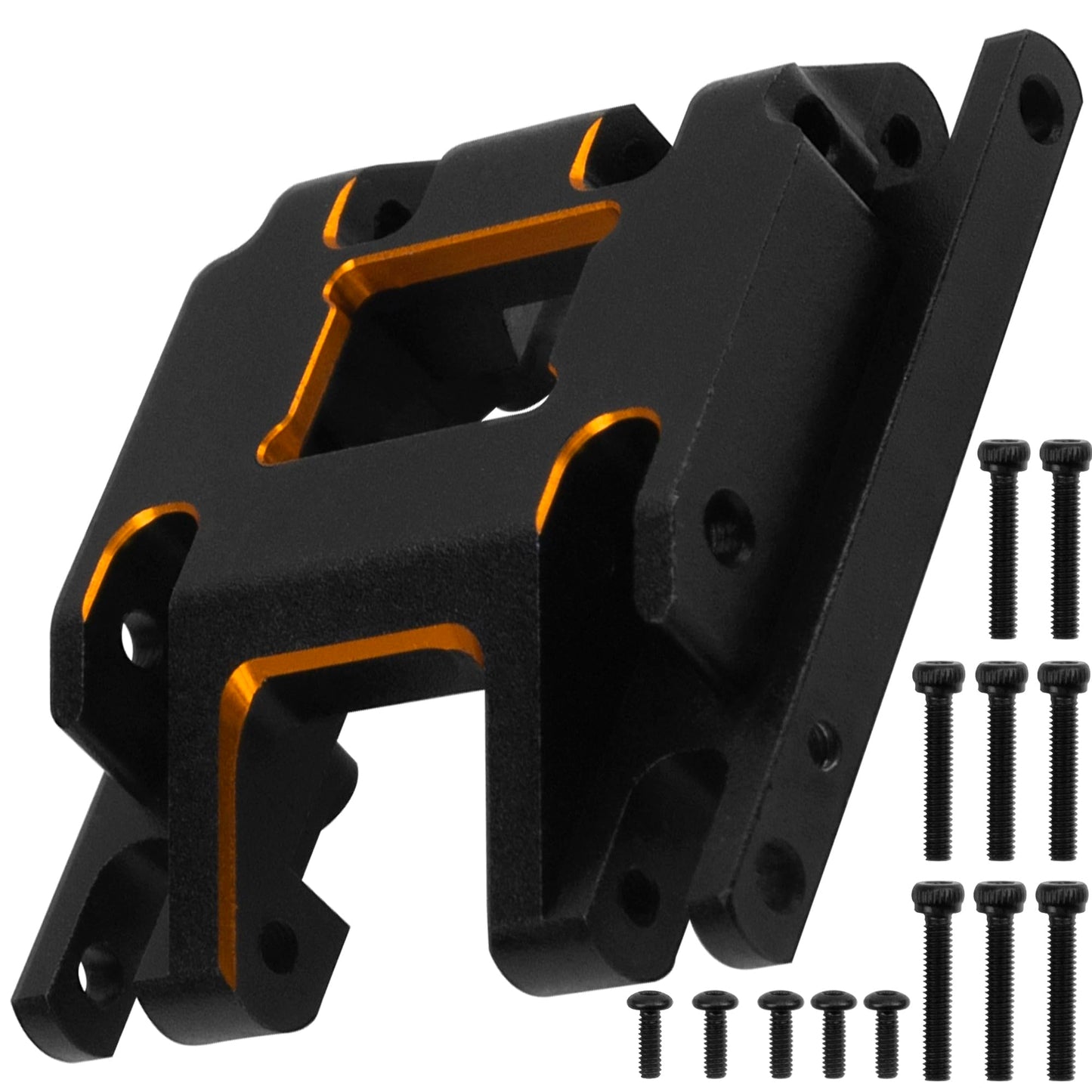 Vgoohobby Aluminum Transmission Plate Metal Chassis Skid Plate Compatible with Traxxas 1/18 TRX4M Bronco Defender Rc Crawler Car