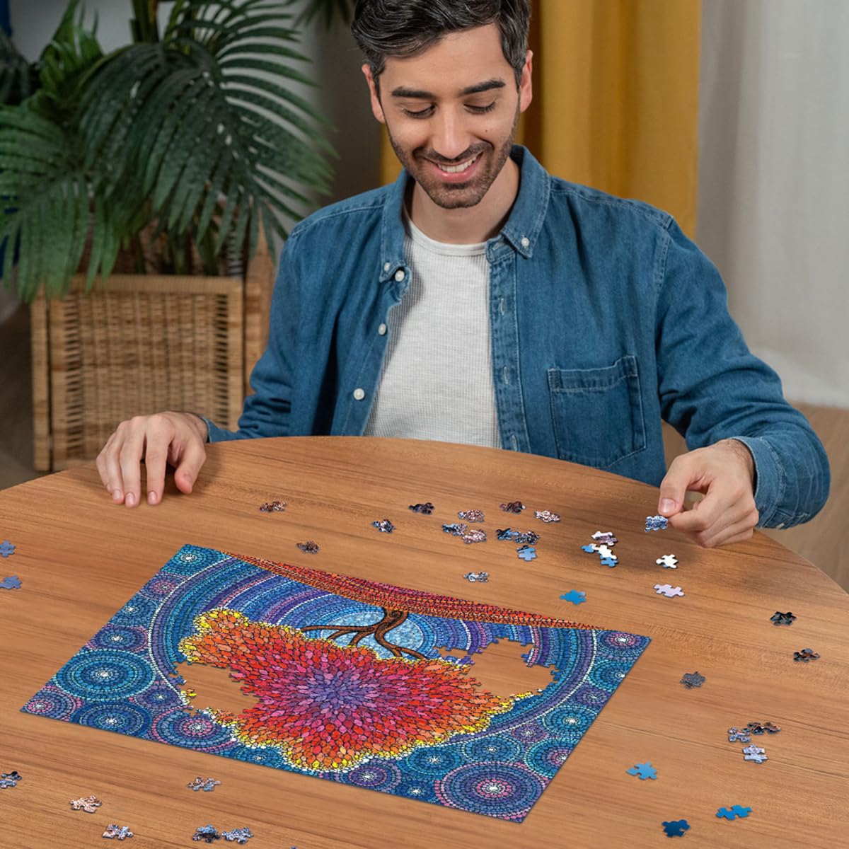 Ravensburger 500 Piece Jigsaw Puzzle - Tree of Life, Multicolor, Cardboard, Model 80686, Handcrafted in Germany