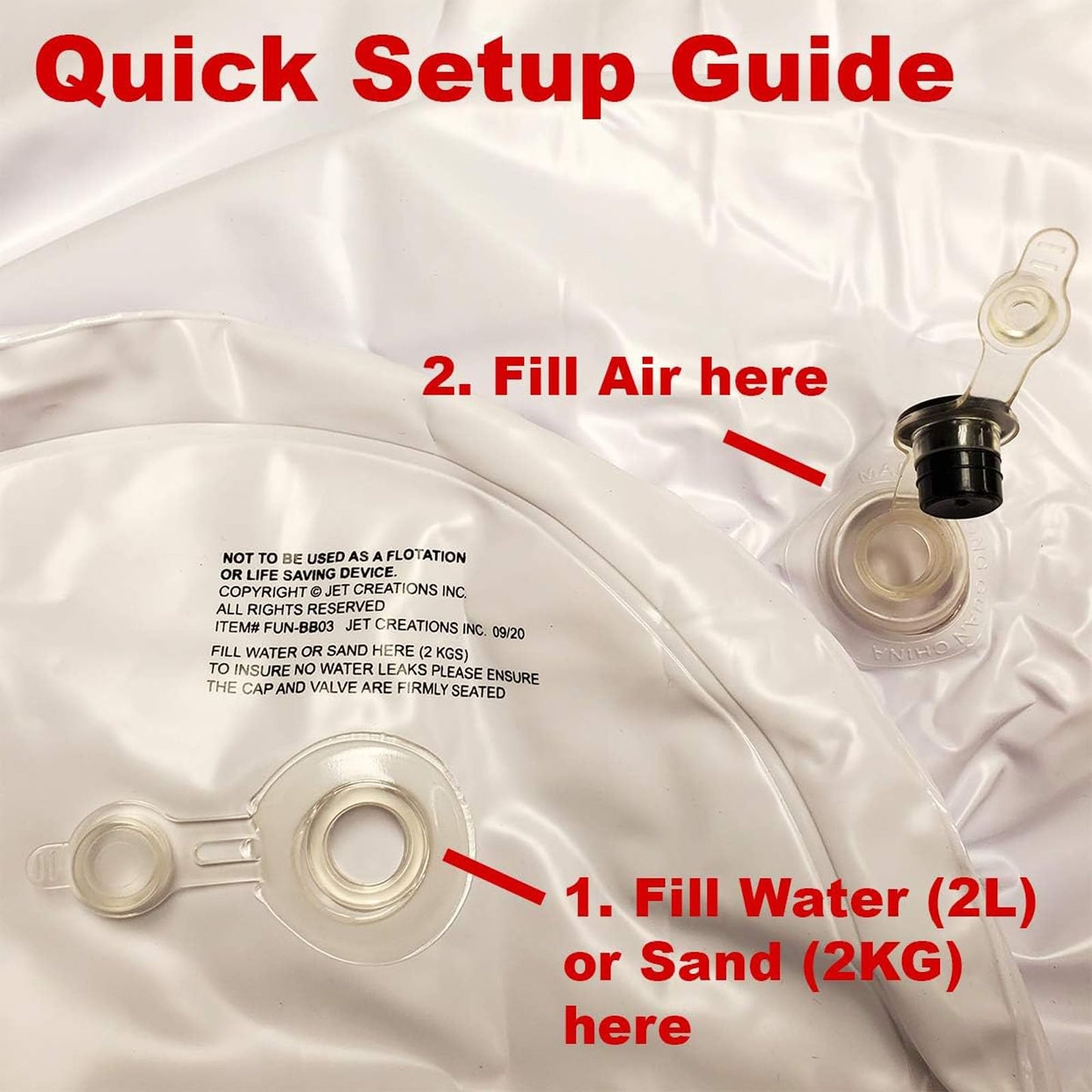 Jet Creations Clown Punching Bag For Kids Inflatable Figure With Squeak Sound Weighted Bottom (You Fill Water Or Sand), 1 Pc, Mu