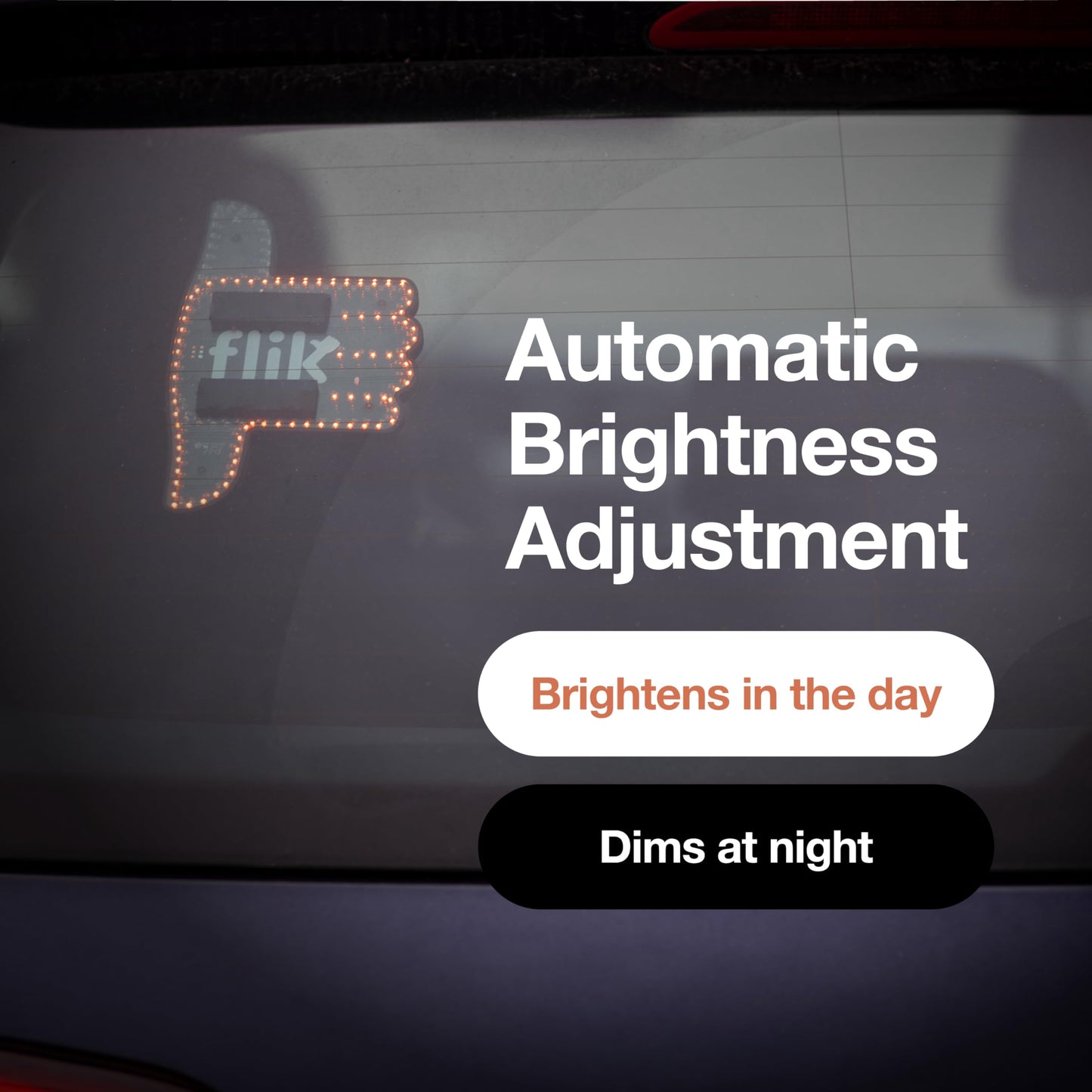 Flik Peacemaker - Thumbs Up & Down Light - Hottest Gifted Car Accessories, Truck Accessories, Car Gadgets & Road Rage Signs For