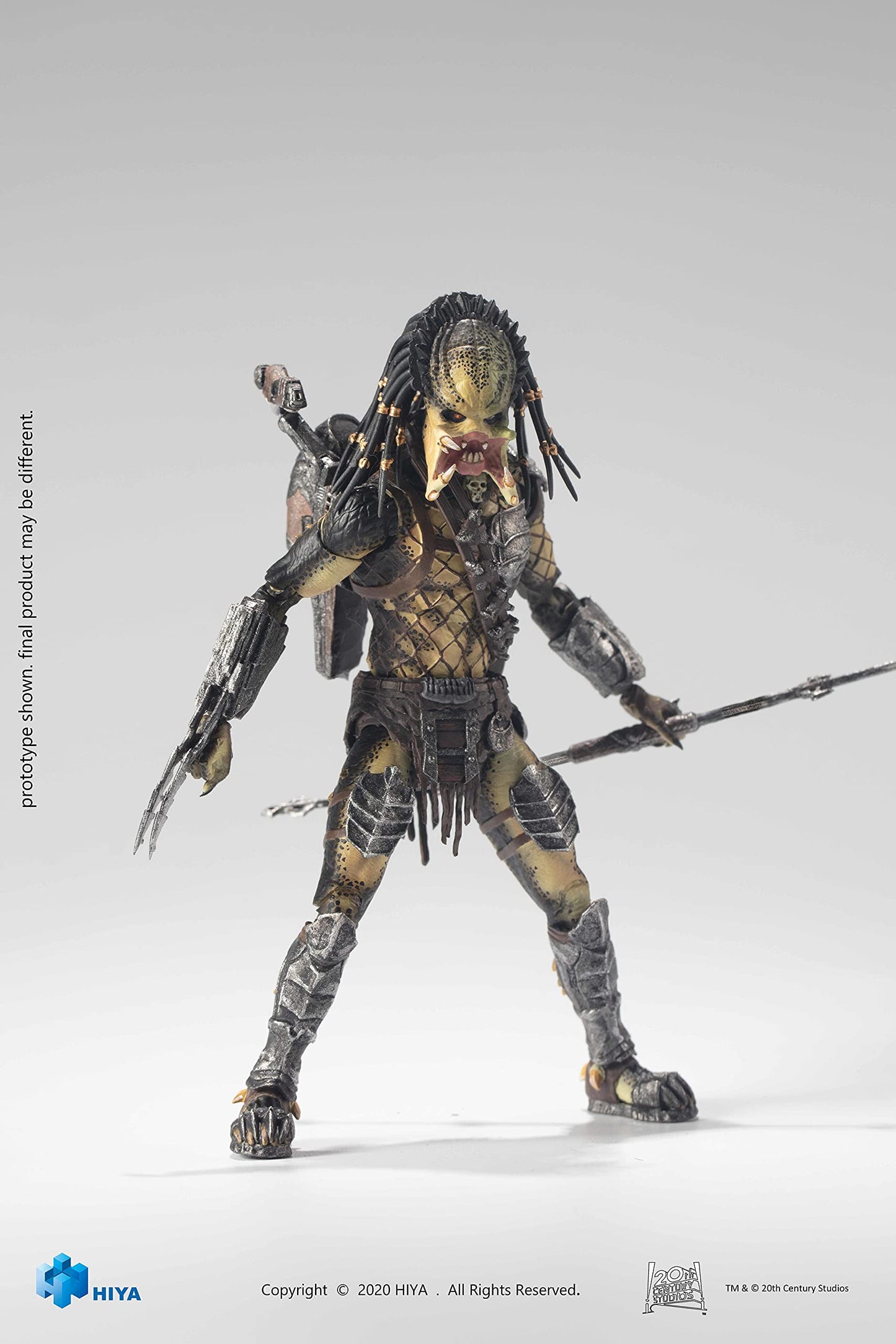 Hiya Toys Alien Vs. Predator 2: Unmasked Wolf Predator 1:18 Scale Action Figure, Multicolor