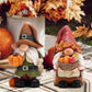 Hodao Swedish Tomte Gnomes - Handmade Elf Decor For Fall & Thanksgiving - 2Pcs