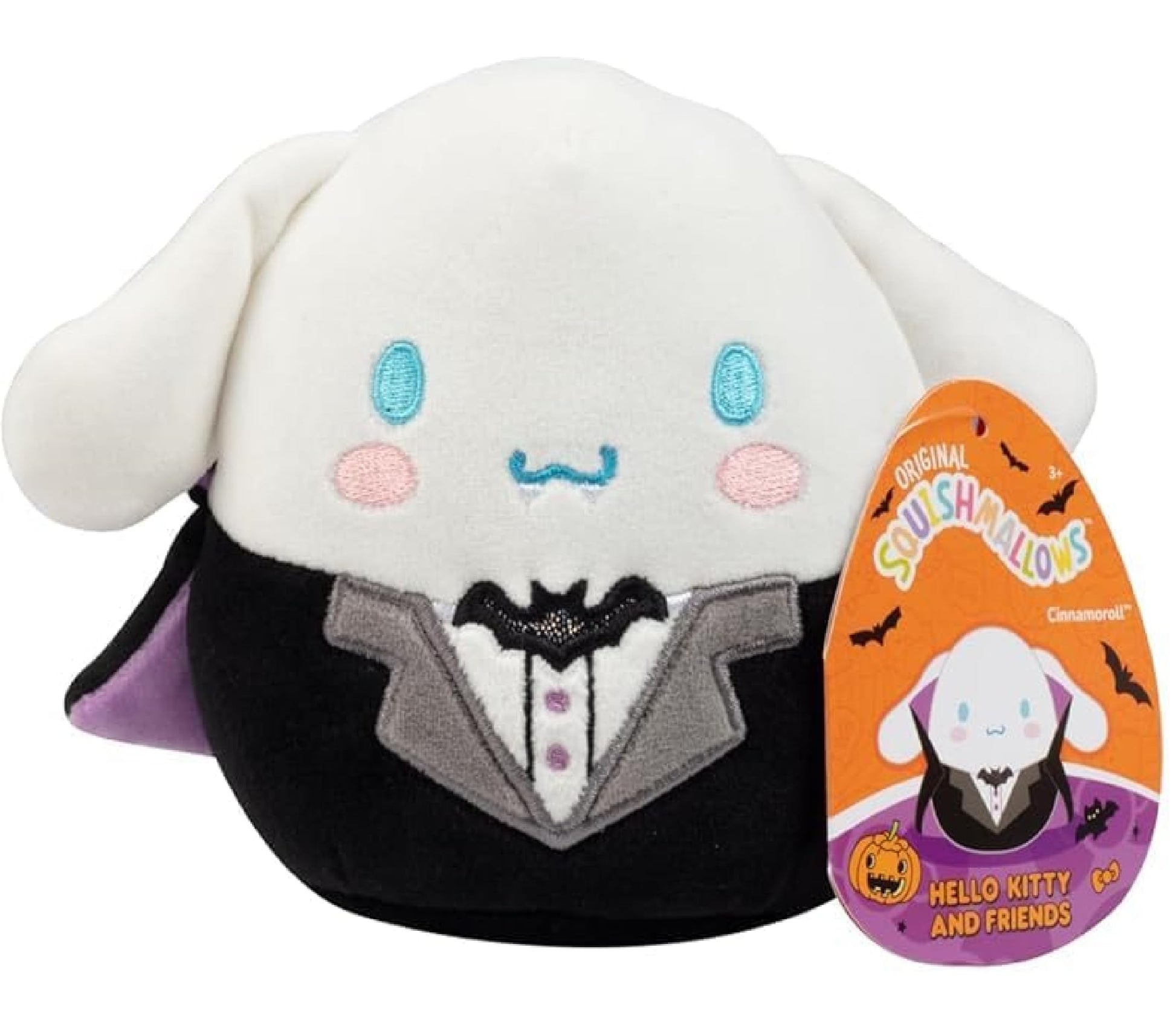 Squishmallows Original 5-Inch Halloween Hello Kitty: Cinnamoroll - Official Jazwares Small Plush - Collectible Soft & Squishy Mi