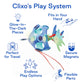 Clixo Ocean Creatures Pack - Glow-In-The-Dark Magnetic Building Toy - 24 Flexible Magnet Pieces For Underwater Exploration & Adventure. Imaginative Stem Toy. Kids Gift & Travel Toy. Ages 6+ [New]