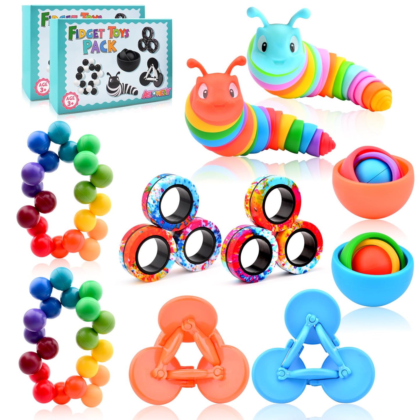 Fidget Toys Adults Pack, Fidget Spinner For Kids, 10Pc Sensory Toys Pack For Kids Teen Autism, Desk Toy Stress Relief Toys For A