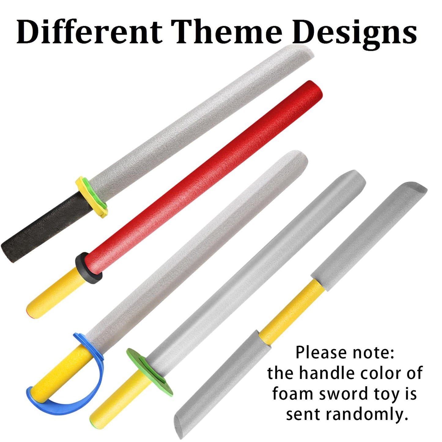 Foam decorative replica blades for Kids - 17 Inch decorative replica blade Foam  Toy 8 Pack - Kids Toy decorative replica blade Pretend Play Toy Set - Foam decorative replica blade Party Supplies Gift Toys for Boys & Girls