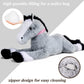 Tezituor Giant Horse Stuffed Animal, Large Pony Grey Plush Toy Horse, Big Gift For Kids,47 Inches