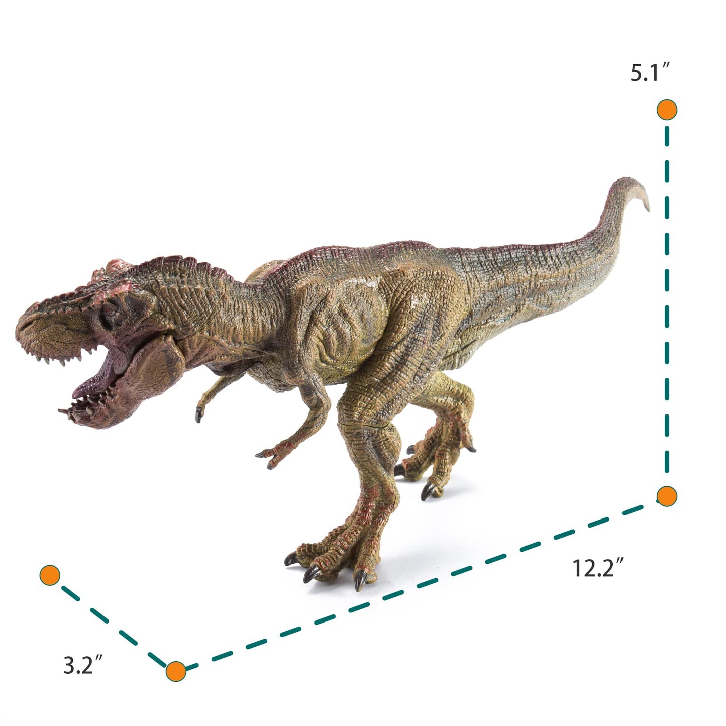 2Pcs Dinosaur Set, 15.7'' Large Tyrannosaurus Rex And 12.2'' Realistic T-Rex, Educational Dinosaur Action Figure Wildlife Animal