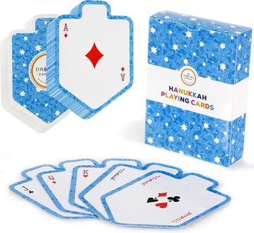 Hanukkah Playing Cards, Dreidels Shaped Games Playing Cards, Standard Playing Card Decks For Card Activities Jewish Holiday Game Themed Party Supplies Games Hanukkah Gifts (20-Pack)