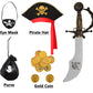 Bordazor Pirate Costume For Girls Pirate Cosplay Dress Up Set For Halloween (7-9 Years)
