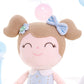 Gloveleya 16 Baby Doll Girl Plush Toy - Light Blue Cloth Doll with Gift Box - Perfect Gift for Kids