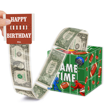 Football Birthday Party Money Boxes - Football Party Decorations Happy Football Birthday Party Favors Boxes for Cash - Football