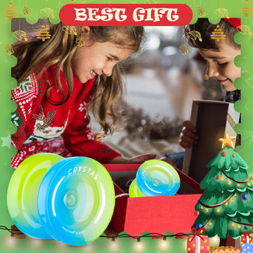 Yoyo K2 Crystal - Professional Responsive Yoyo For Kids Beginners, Dual Purpose Yo-Yo For Advanced + Extra Unresponsive Yo Yo Be