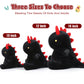 Ditucu Cute Dinosaur Plush 16 Inch Large Dino Stuffed Animals Plushies Toys Super Soft Dolls Birthday Gifts For Kids Girls Boys Black