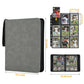 GERMUN Trading Card Binder  enhanced 9 Pocket Card Binder  720 Double Sided Pocket PU Collection Binder  Collector Album  Card Holder for MTG  TCG  Sports Cards (Marble Grey)