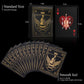 Wjpc Waterproof Playing Cards,Plastic Playing Cards,Deck Of Cards ,Game And Party Poker Cards (Knight Gold)
