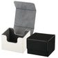 Weewooday 2 Boxes Leather Deck Card Boxes Large Size Fit 100 Plus Sleeved Cards Deck Game Box For Collectible Cards Deck Playing