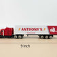 MT WORLD Personalized Toy Truck with Name Custom Semi Truck Toy Tonka Container Car Carrier 1:64 Die Cast Metal & Plastic Truck
