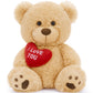 Beniny 12'' Teddy Bear With Heart, Cute Brown Teddy Bear Stuffed Animals For Valentines Day Soft Bear Plushie Toy Stuffed Bear P