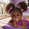 Jizhi Reborn Baby Dolls Black - 22 Inch Lifelike Soft Body Realistic-Newborn Baby Dolls Taupe Eyes Caramel Skin Tone Orange Crus
