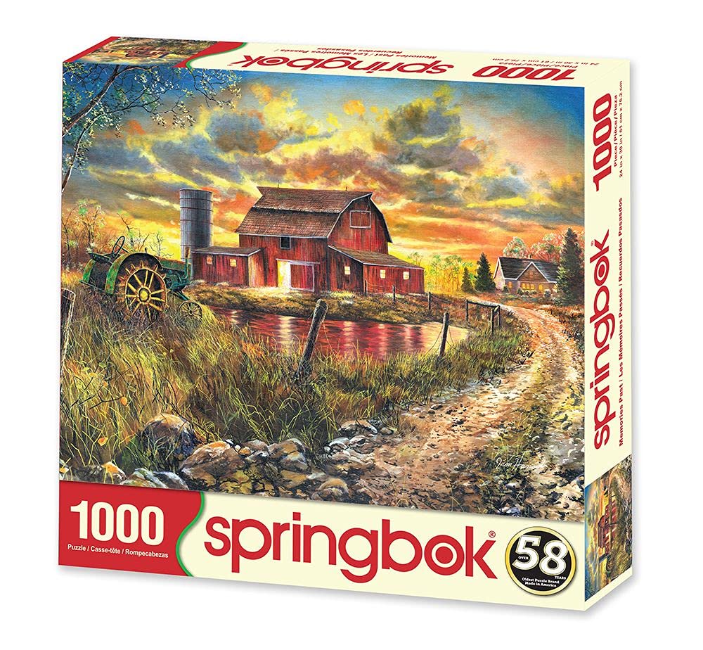 Springbok 1000 Piece Jigsaw Puzzle Memories Past - Made In Usa