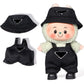 AICase for 17cm Doll Clothes/Outfit Clothes Set for 17cm Doll 2 Piece Set Hat Clothing Boys and Girls Stylish Adorable Dolls Clothes Accessories_Black