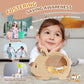 wooshwa Piggy Bank for Kids, Wooden Money Bank for Boys Girls Toddler, Unbreakable Bills and Coins Cash Box, Creative Saving Mon