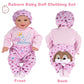 Babeside 4 Pcs Reborn Baby Doll Clothes Set For 17-22 Inch Babydolls, Cute Bunny And Heart Pattern Baby Doll Clothing Accessorie