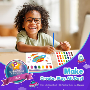 Zmlm Paint With Water Books For Kids - Easter Basket Stuffers Mess Free Coloring Activity For Toddlers - Arts & Crafts Gifts Toys For Valentines Birthday Christmas Boy Girls Ages 4 5 6 7 8(Sapce)