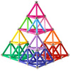 ELONGDI Magnetic Building Blocks  [ 132 Pieces ] Lengthen Building Sticks Set  Magnet Stem Toys Set Non-Toxic Building 3D Puzzle Boys Toys for Kids and mature-themed