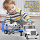 DOWELLIN 22'' Semi Police Truck Toy with Helicopter for Kids Toddlers -Police Car Toys, Birthday for Boy Girl Toddler Child 3 4