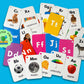 Alphabet Flash Cards For Kids, Early Learning First Word Cards For Preschool Children And Toddlers, Teach Abc Letters, English W