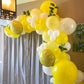 Yellow Balloons Garland Kit, 102Pcs Pastel Yellow White Gold Confetti Balloons With 18 + 12 + 10 + 5 Inch For Sunflower Honey Be
