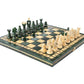 Chess And Games Shop Muba Wooden Chess Set Paris Apple Wooden International Board Vintage Carved Pieces - 14 Inches