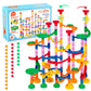 Lovestown 133Pcs Marble Run Set, Kids Construction Building Blocks Toys With 30 Plastic Marbles, Stem Educational Toys, Birthday Party Gifts For Kids, Maze Track Easter Toys, Parent-Child Game Toy