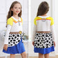 Zaisuifun Jessie Costume For Little Girls Cowgirls Dress Birthday Party Halloween Cosplay Outfit, 3-4 Years(Tag 110)
