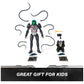 Spin Master DC Comics Metal Force Brainiac vs. Batman Action Figure Pack, 12-Inch Brainiac, 4-Inch Batman, Multicolor, Model 6072737