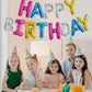 TONIFUL 16 Inch 4 Color Mylar Foil Birthday Balloons Banner Happy Birthday Balloon Letters for Adults & Girls Boys Kids Birthday