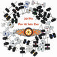 BrickBounty 1/64 Wheels & Tires for 1/64 Scale Cars (10 Sets Packaging), Random Color Rims Tires Set for 1/64 Scale Toy Cars