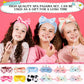 Shihanee 30 Pcs Spa Party Supplies For Girls, 6 Satin Robe 6 Kids Slippers Sleepover Birthday Spa Party Favors (5 Rose Red, 1 Pi