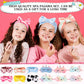 Shihanee 30 Pcs Spa Party Supplies For Girls, 6 Satin Robe 6 Kids Slippers Sleepover Birthday Spa Party Favors (Rose Red)